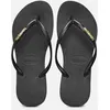 Image de Slim Logo Metallic par Havaianas Noir 35 - 36 Femme
