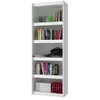 Image de Bibliothèque Bookcase Blanc 6 Niches Largeur 70 cm - L 70.5 x l 33 x H 182 cm