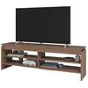 Image de Meuble TV 65 Pouces Châtaignier 5 Niches 153 cm L 153 H 49 P 35 cm - L 153 x l 35 x H 49 cm