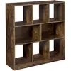 Image de Bibliothèque Helloshop26 étagère cloison - Marron rustique