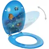 Image de Helloshop26 Abattant WC ovale - 37,8 x 43,7 cm - Bleu