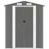 Image de Helloshop26 Abri jardin métallique - Gris 192x938x223 cm