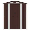 Image de Abri de Jardin en Acier Galvanisé 192x938 cm - Marron