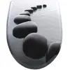 Image de Abattant WC   Fermeture douce   Pierres Noires