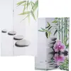 Image de Decoshop26 Paravent 3 panneaux floral - Or
