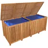 Image de Coffre boîte meuble de jardin rangement 200 x 80 x 75 cm bois massif d'acacia 02_0013020