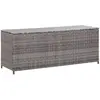 Image de Helloshop26 Coffre de jardin résine - Gris