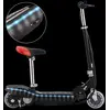 Image de Helloshop26 Trottinette électrique avec selle et LED 120W - Noir
