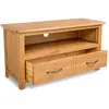 Image de Helloshop26 Meuble TV bois de chêne - Marron