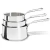 Image de Lot de 3 casseroles inox 16,18 et 20 cm - 3410.03 - Milady - DE BUYER