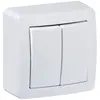 Image de Schneider Electric Double Interrupteur Va-et-Vient Alréa - Blanc