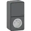 Image de Schneider Electric Mixte Prise de Courant + Interrupteur - Mureva - Anthracite