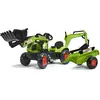 Image de Falk Tractopelle Claas Arion 410 avec excavatrice et remorque - Vert