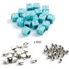 Image de Foison de perles - Perles alphabet, argent