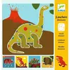 Image de Djeco Kit créatif pochoirs dinosaures