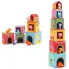 Image de Djeco Cubes empilables Topanifarm - Or