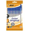 Image de Ensemble de Stylos Bic Cristal Original 516352 Bleu (10 Unités)