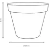 Image de Eda Pot Rond Toscane - Taupe