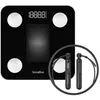 Image de Impédancemètre et corde à sauter connectés 180kg/100g noir - GYMFITCONNECT - TERRAILLON
