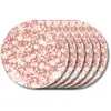 Image de Assiette plate Léa rouge 27 cm (lot de 6)