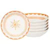 Image de Assiette creuse Tamara orange 20 cm (lot de 6)