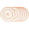 Image de Assiette à dessert Tamara orange 20 cm (lot de 6)