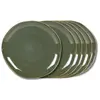 Image de Assiette plate Symphony vert 27 cm (lot de 6)