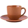 Image de Tasse à café et sous-tasse Vésuvio terra 12 cl (lot de 6)