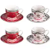 Image de Coffret de 4 tasses et sous tasses à thé Bells 18 cl