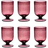 Image de Verre à pied 25 cl Gordes bullé violet (lot de 6)