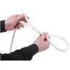 Image de JARDIDECO Lot de 2 cordes tressées - Ø 10 mm - 5 m - Blanc