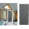 Image de JARDIDECO Rideau de porte chenille Florence 90x220 cm - Gris Noir