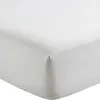 Image de Drap Housse 1 Pers 90x190 Percale De Coton - Percale Blanc