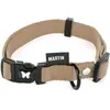 Image de Collier pour chien nylon réglable classique Martin Sellier XS Beige 10x20/30 cm 3005934