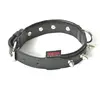 Image de Collier pour chien en cuir vachette clouté Martin Sellier Noir 40/70 cm 3007026