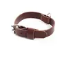 Image de Collier pour chien en cuir bicolore Martin Sellier 499 Marron 14/26/31 cm 3007034
