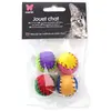 Image de Balle pour chat feutrine + catnip Martin Sellier (x4) Multicolore TU 3009702