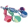Image de MARTIN SELLIER-Jouet Chien - Corde Rubb'n'roll et balle de tennis