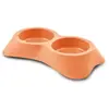 Image de Gamelle pour chat plastique double Martin Sellier Orange 0,2 L 3002239