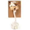 Image de Jouet pour chien bois corde balle Martin Sellier Lungo Beige TU 3003516