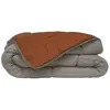 Image de Toison d’Or CALGARY Hot bicolor duvet - 220 x 240 cm - Gris Galet & Marron Gingembre