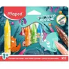 Image de Maped crayons de cire maxi Jungle - 12 pièces