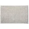 Image de Tapis de bain chenille 50x80 en polyester uni ivoire 50x80cm