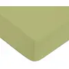 Image de Drap housse en coton 57 fils uni bonnet 25cm tilleul 90x190cm