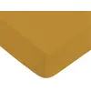 Image de Drap housse uni en coton 57 fils miel 90x190cm