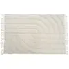 Image de Tapis déco à franges en coton tufté 100x150cm