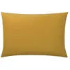 Image de A demain Taie d'oreiller en Bambou - 50 x 70 cm - Gris Carbone/Jaune Moutarde