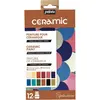 Image de Pébéo Set de 12 peintures pour céramique - 12 x 20 ml