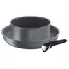 Image de Lot de 1 poêle 28cm et 1 casserole 20cm aluminium antiadhésif + poignée - L6829202 - Ingenio Mineralia Force - TEFAL