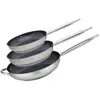 Image de Set de 3 Pans Induction ELO - Professionnel - Acier Inoxydable 18/10 ELODUR - Ø 24-28-32 cm